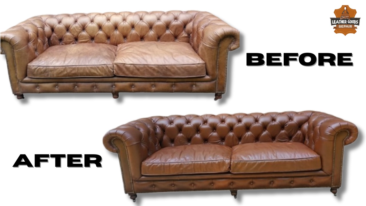 Luxury Sofa Detailing before repair